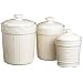 Signature's Sorrento Set of Three Canisters, Ivory