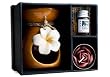 br�le-parfum P�tale en c�ramique Cadeau Set et huile essentielle de vanille. (10cm x 8cm)