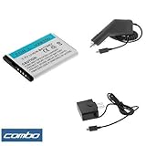 Standard Lithium-ion Replacement Battery + Rapid Car Charger + Home Travel Charger for Verizon LG VX8360 VX5500 Cell Phone