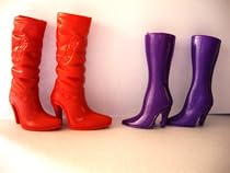 2 Pairs of Tall Boots Made to Fit the Barbie Doll