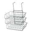 Fellowes 75310 Wire partition additions triple tray, side-load, letter size, black