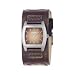 Fossil JR9591 Ladies Embroidered Brown Leather Strap Watch With Brown Dial