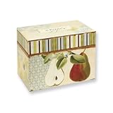 Vintage Fruit Recipe File Box
