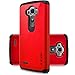 D'eJoy™ LG G Stylos Ls770 LG G Stylus LG G4 Note Phone Case Slim Full Body Protector Anti Scratch Shock Proof Dual Layer Hybrid Armor Series Case Cover - Scarlet Red