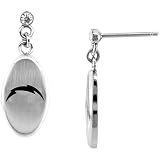 Team Titanium San Diego Chargers Steel Earrings with Cubic Zirconia Accent