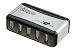Produkt-Bild: Vivanco USB-Hub 2.0 mit 7 USB Ports, aktiv, schwarz-silberfarben, inkl. Netzteil