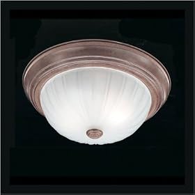Flush Mount in Tile Bronze by Thomas Lighting