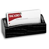 Black Crocodile Embossed Business Card Holder