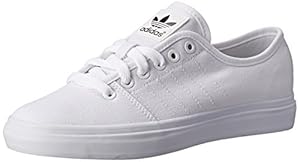 adidas Originals Women's Adria Lo W Lace-Up Shoe, White/Black/Gold, 11 M US
