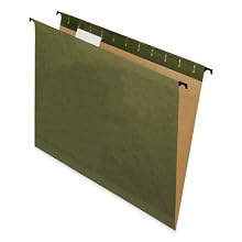 SureHook Hanging File Folder, Standard Green, Letter, 20 Folders Per box, 6152 1/5