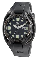 REACTOR Men's 71501 Heavy Water Black Coral Dial Polyurethane Strap Watch