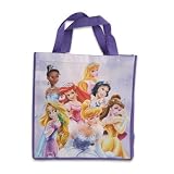 Disney Princess Tote Bag - Tiana, Aurora, Snow White, Belle, Cinderella, Ariel, Rapunzel - Large Woven Reusable Totes 14x 16x 7