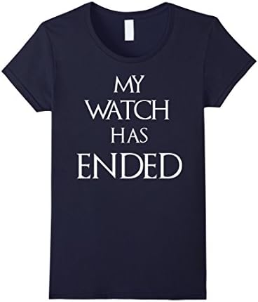 Women's Jon Snow My Watch has ended T-Shirts  Medium Navy