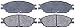 ACDelco Silver 14D803M (19286107) Semi-Metallic Front Disc Brake Pad Set