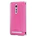 Zenfone 2 ZE550ML / ZE551ML Leather Case, Monoy Premium Smart Wake Up Leather Cover Frosted Hard Case for Asus Zenfone 2 (ZE550ML/ZE551ML) 5.5'' Inch (Rose-red Smart Leather Case)