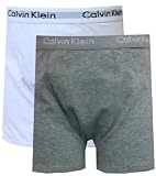 Calvin Klein White and Grey 2 Pack Boxer Briefs for boys