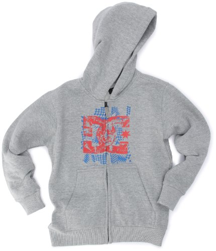 DC Shoes Jungen Hoodie Del Chaos Printable Fleece, heather grey, 152 (S), D071860020 Preisvergleich