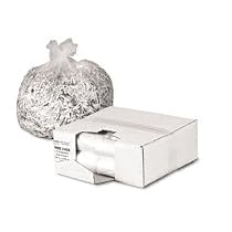 Webster Industries WHD2408 Can Liners, 7-10 Gallon, 24"x24", 1000/PK, Translucent