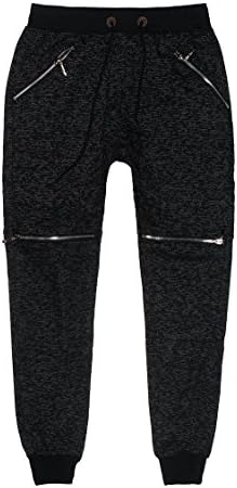 American Stitch Knee And Pocket Zip Jogger Pants Black L