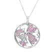 Necklace With 1.10ctw Precious Stones - Genuine Diamonds and Sapphires Beautifully Crafted in 14K White Gold. Total item weight 7.6g Length 16in