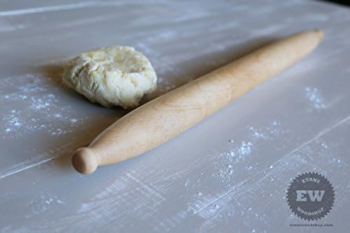 French Style Rolling Pin - Handmade from Solid Maple Wood