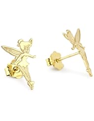 Disney "Tinker Bell" Girls 14k Stud Earrings
