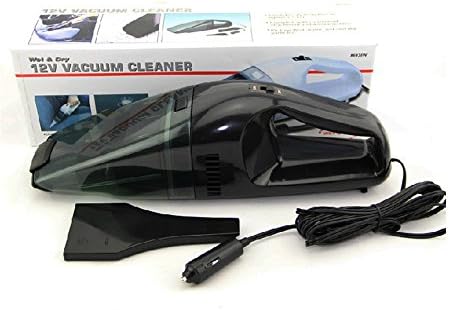 60W 12V Portable Handheld Car Wet &amp; Dry vehicle Vacuum Cleaner Black