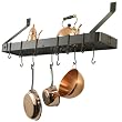 Old Dutch Oiled Bronze Wall-Mount Gridded Bookshelf Rack