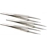 3 Stainless Steel #GG Tweezers Antimagnetic Gem Tools