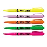 Avery® Pen Style HI-LITER, 23555, Assorted, Fluorescent Green, Fluorescent Orange, Fluorescent Pink, Fluorescent Purple, Fluorescent Yellow - visli.com hot deals