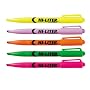 Avery� Pen Style HI-LITER, Assorted, Fluorescent Green, Fluorescent Orange, Fluorescent Pink, Fluorescent Purple, Fluorescent Yellow (23555)