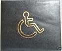 Black Leather Disabled Badge Holder