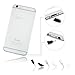 PortPlugs Dust Plugs (5 Sets) - Compatible iPhone 5, SE, 6, 6s, 6s - Headphone Jack Plugs with SIM Tool - Protect Your Cell Phone from Dust (White)