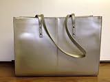 Wilsons Leather Icon Genuine Leather Tote 3185 Silver