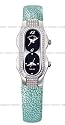Philip Stein Teslar Womens-Mini Diamond Turquoise Galuchat Strap Watch 4DD-G-B-GT