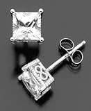 14k White Gold White Sapphire Studs (2 ct. t.w.)