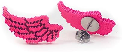 GoodWood NYC 8 Bit Wing Studs Pink