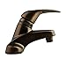 Dura Faucet (DF-PL100-ORB) Single Lever RV Lavatory Faucet - RV Bathroom Faucet for Modern 5th Wheels, Campers, Trailers (Oil Rubbed Bronze)