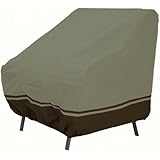 Classic Accessories Villa 55-025-013801-EC Patio Chair Cover, High Back, Birch with Walnut Accent (Discontinued by Manufacturer)