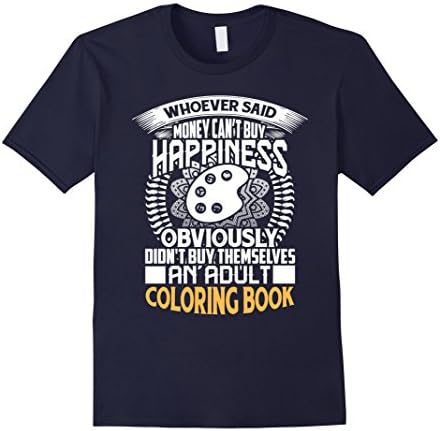 Men's Adult Coloring Book T-Shirt - I Love Coloring 3XL Navy