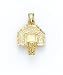 14K Basketball Hoop Pendant - GH10823