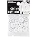 Blumenthal Lansing 3001 Shirt Buttons, 7/16-Inch and 3/8-Inch, White, 11-Buttons (3 Small, 8 Large)