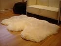 Triple Sheepskin Cream Rug (180cm x 100cm)