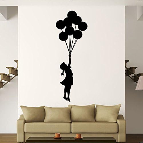 Banksy Flying Balloon Girl Wall Decal