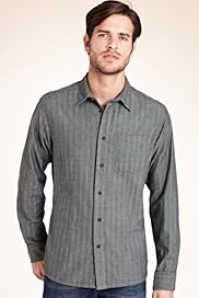North Coast Pure Cotton Herringbone Striped Shirt