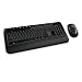 Microsoft Wireless Desktop 2000 Ensemble clavier Azerty /souris sans fil optique Technologie Bluetrack Noir Compatible Windows 8