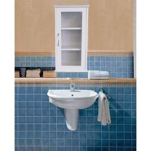 Badezimmerschrank Glas Hängeschrank weiß