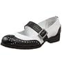Bass Women's Campus Mary Jane,Black/White,9 M US