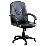 Padded Arms Mid-back Student Leather Chair - 2560M