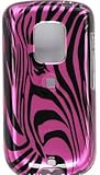 SnapOn Phone Cover for Sprint HTC Hero Hot Pink Zebra Protector Case